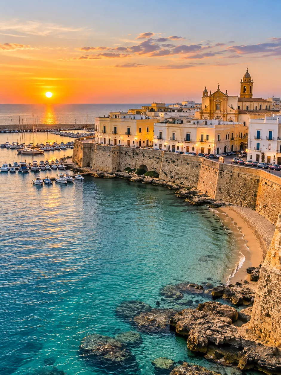Centro storico di Gallipoli affacciato sul mare