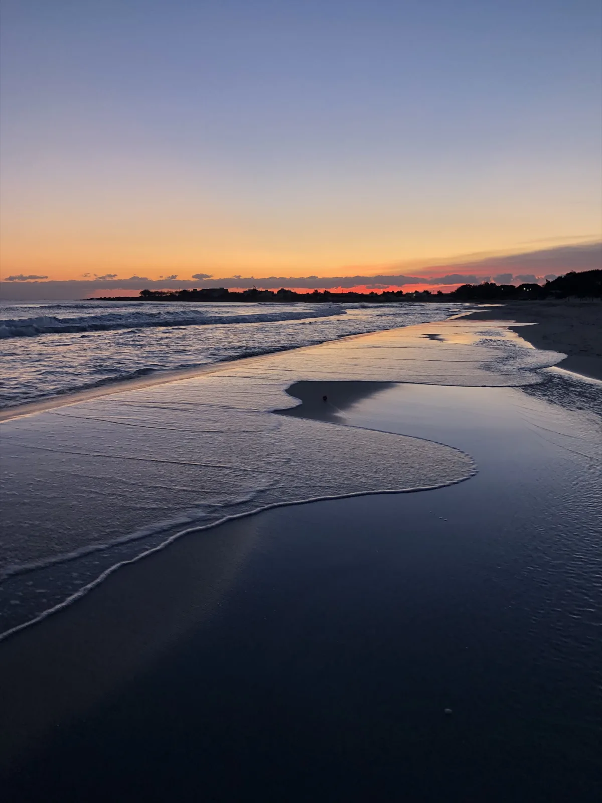 Spiaggia di Punta Prosciutto al tramonto