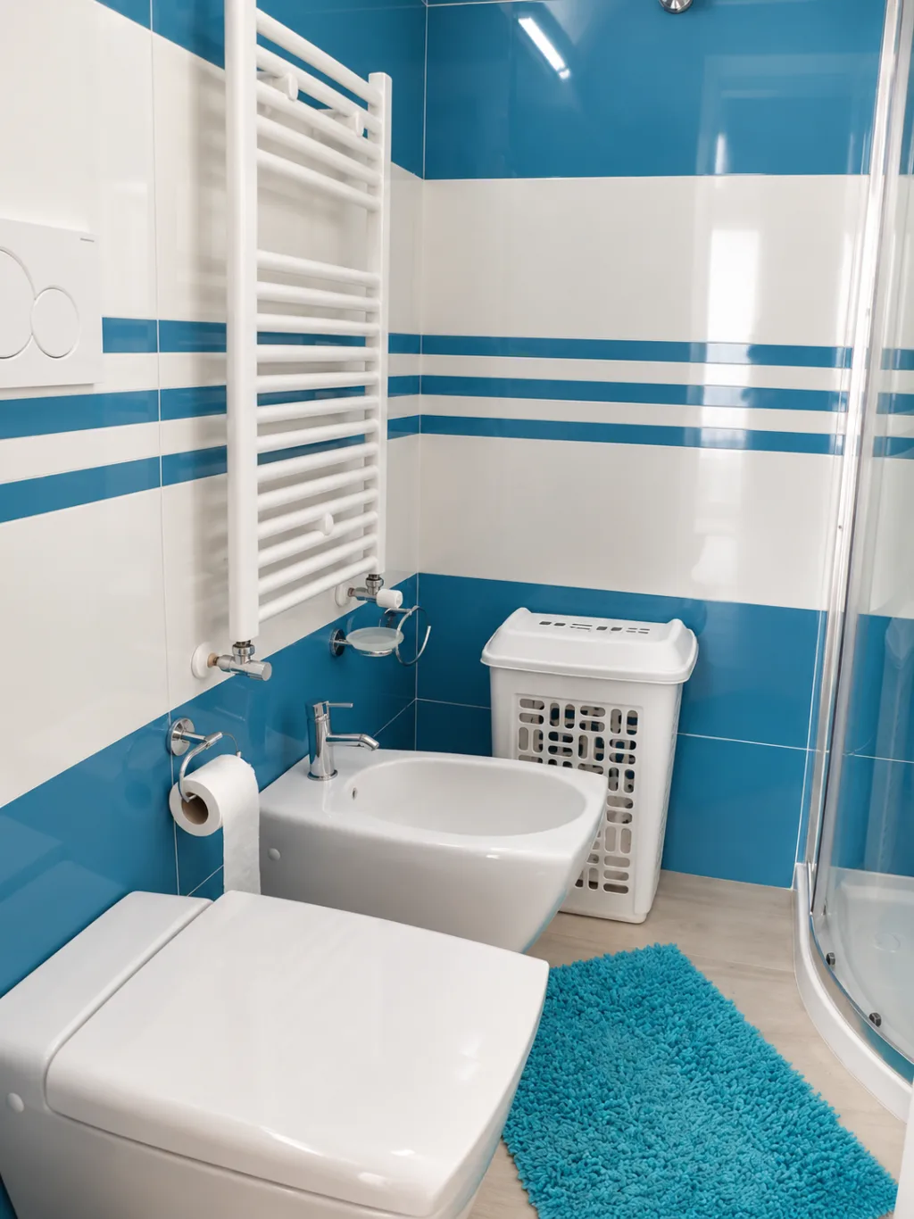 Bagno con box doccia