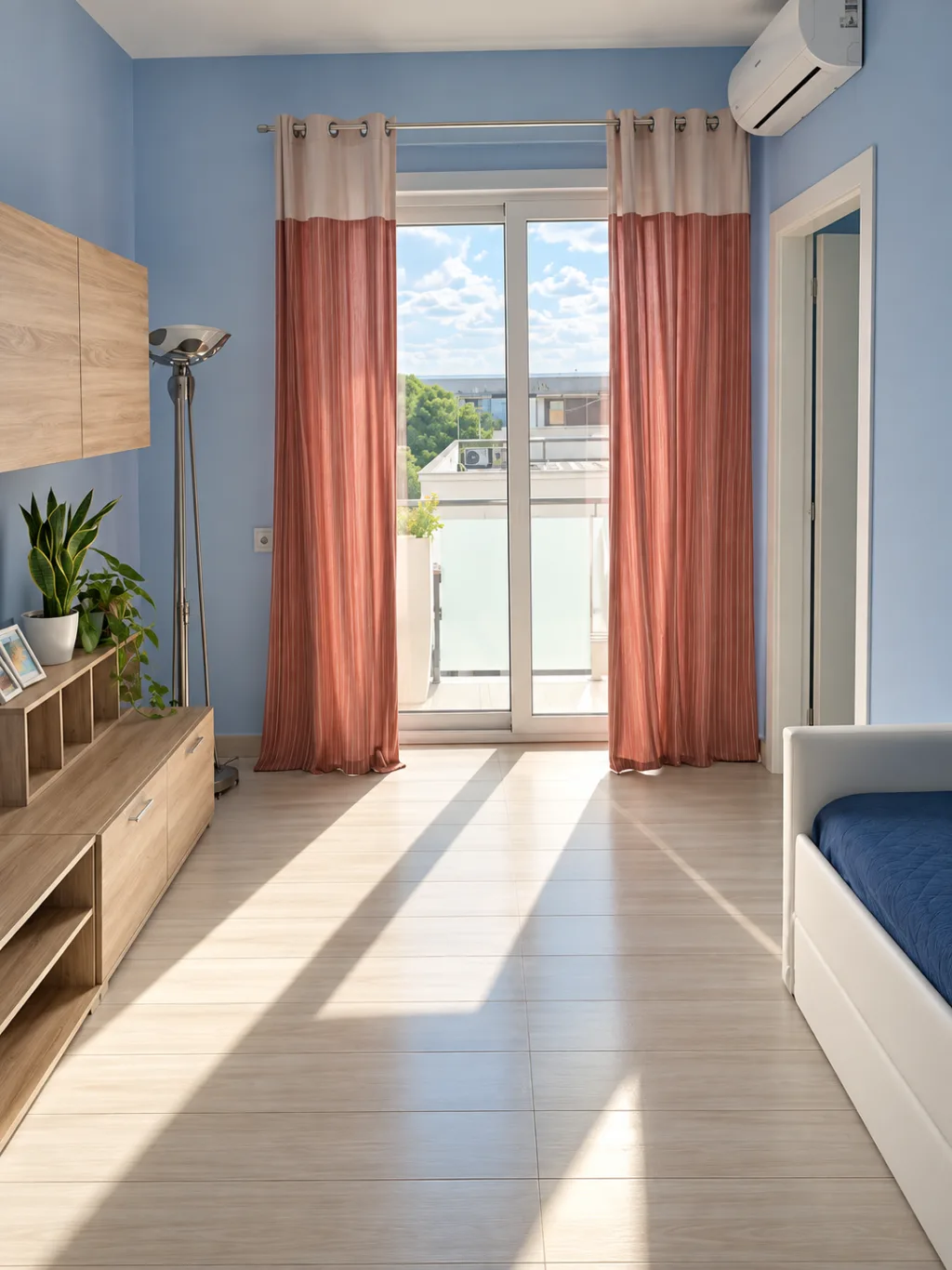 Camera con vista sul balcone